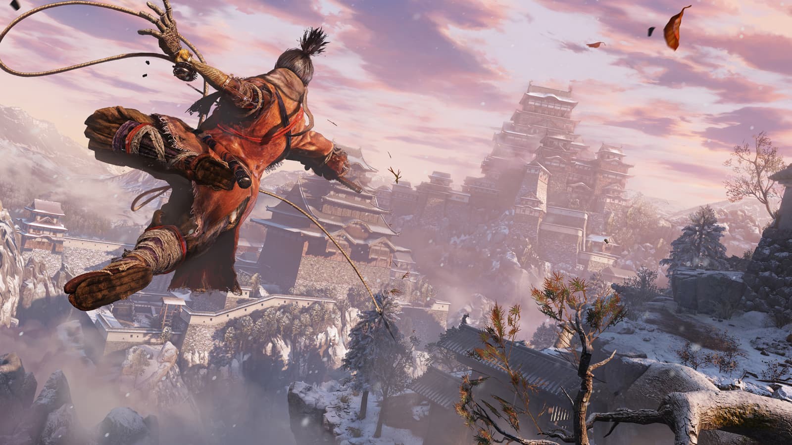 Sekiro the Wolf in a tense combat situation