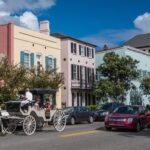 A horse-drawn carriage tour in Charleston, symbolizing historical charm