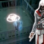 Ezio collecting feathers in Assassin's Creed 2