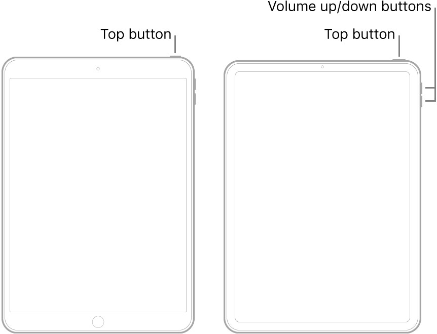 iPhone force restart steps using volume up, volume down and side buttons