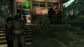 Batman overlooking Arkham Asylum