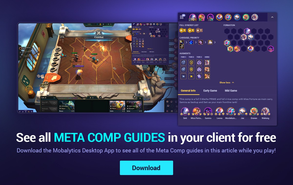 TFT meta comps download banner for patch 13.5