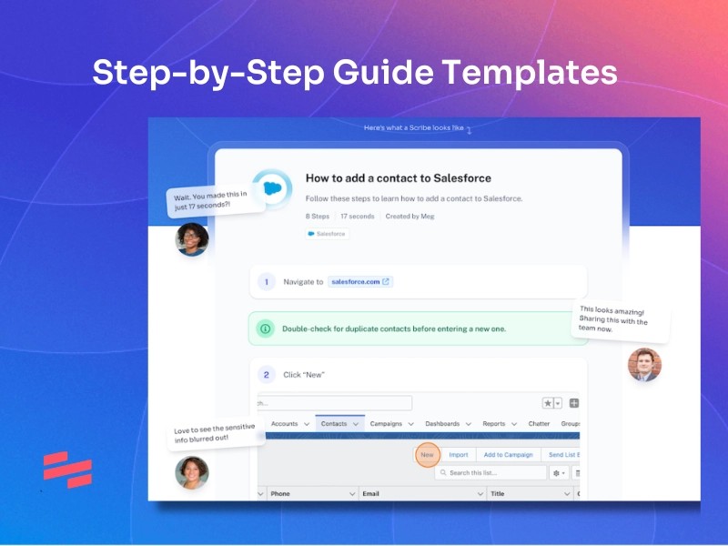 step-by-step guide user templates