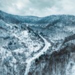 Adventurers on Hatfield-McCoy Trails in winter, West Virginia