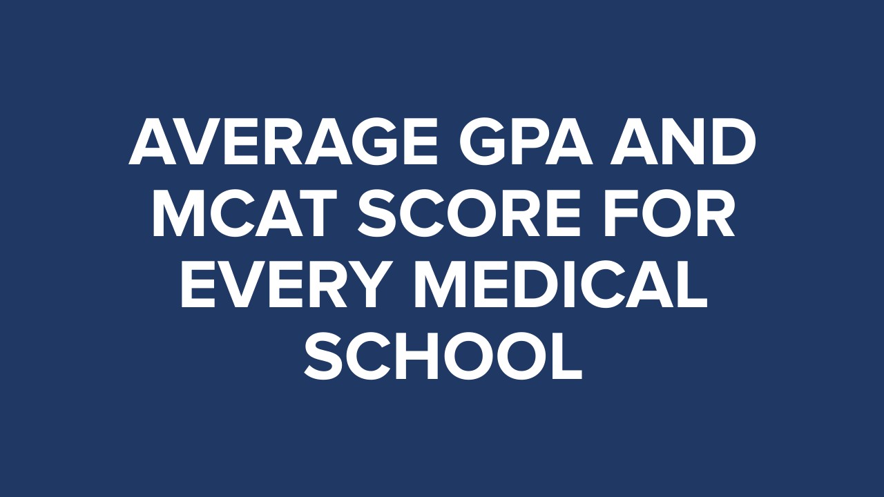 Thumbnail image for article on average GPA and MCAT scores for medical school admissions