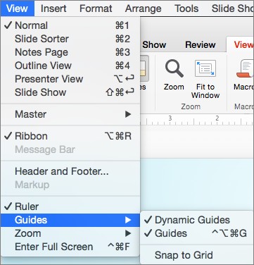 Grid and guide options