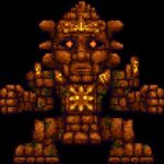 Terraria Golem boss in the Jungle Temple