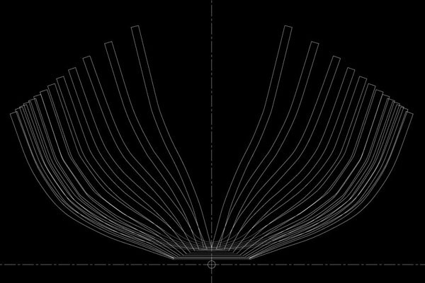 lofting diagrams for skin on frame adirondack guideboat ribs