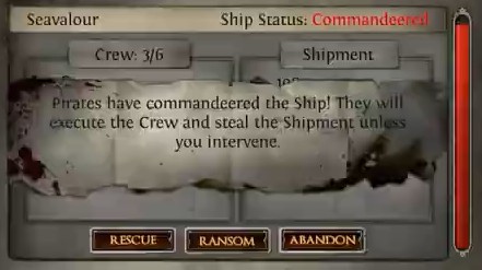 PoE Pirate Commandeering UI: Options When Ship is Attacked