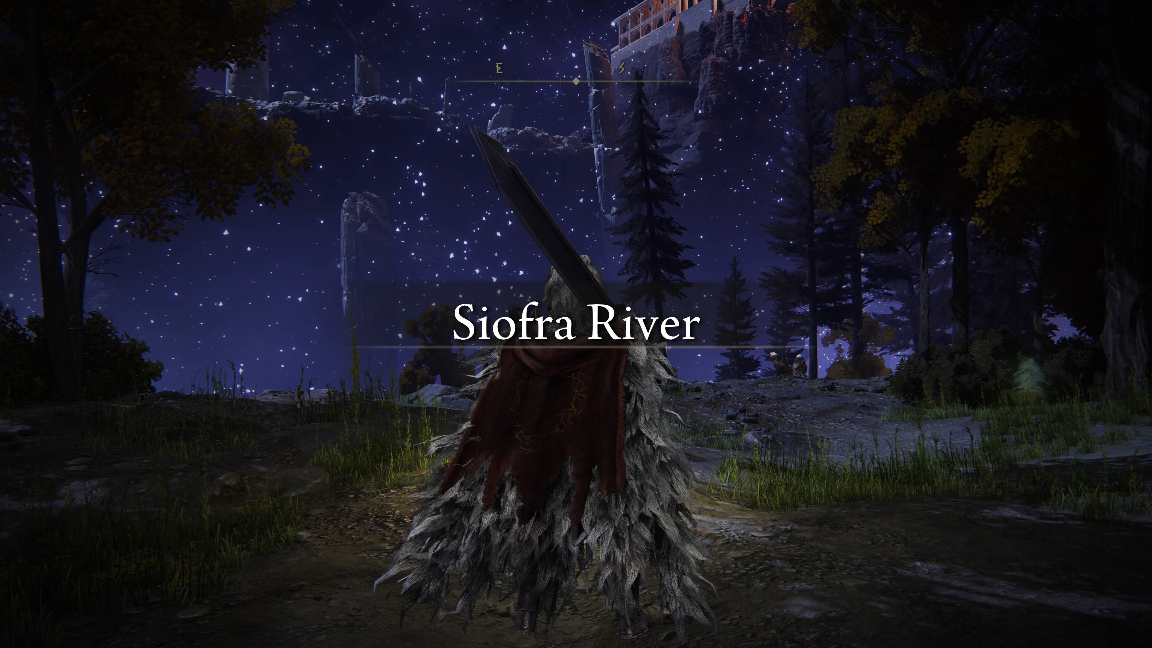 The player character enters the underground area of Siofra River in Elden Ring