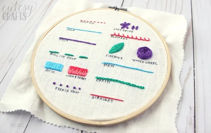 Embroidery Stitches Tutorial