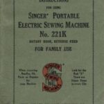 Singer Featherweight Sewing Machine Manual Cover