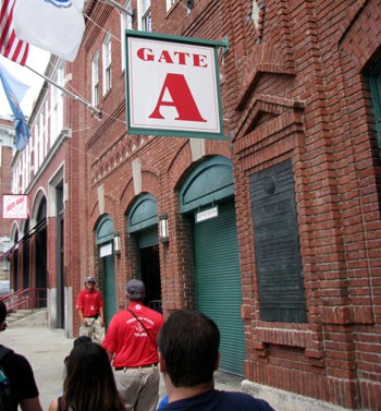 Fenway Park Tour Group at Gate A