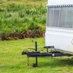 Family vacation trip, leisurely travel in motor home, Happy Holiday Vacation in Caravan camping car. Beautiful Nature New Zealand natural landscape Scenic route with camper van in New Zealand.