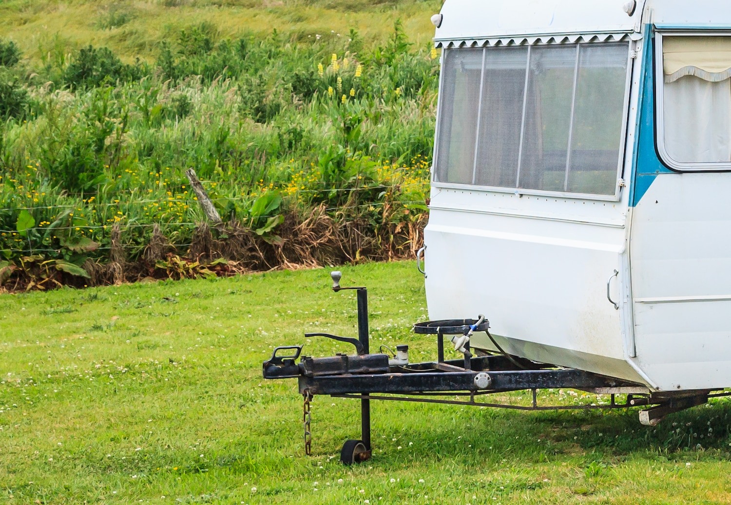 Family vacation trip, leisurely travel in motor home, Happy Holiday Vacation in Caravan camping car. Beautiful Nature New Zealand natural landscape Scenic route with camper van in New Zealand.