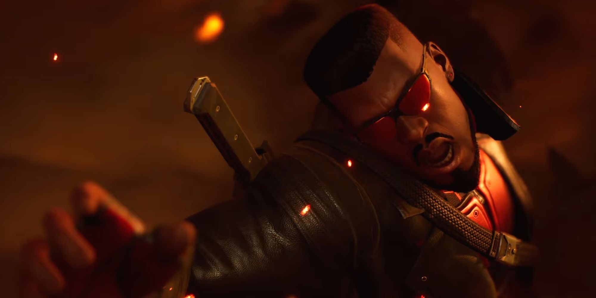 Blade using his glaive in Marvel's Midnight Suns