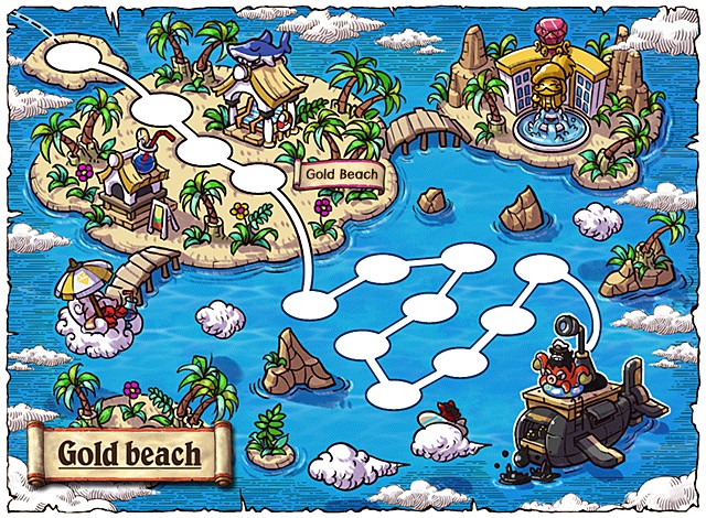 Gold Beach World Map