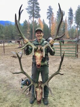 Horseback guided elk hunt in Montana wilderness