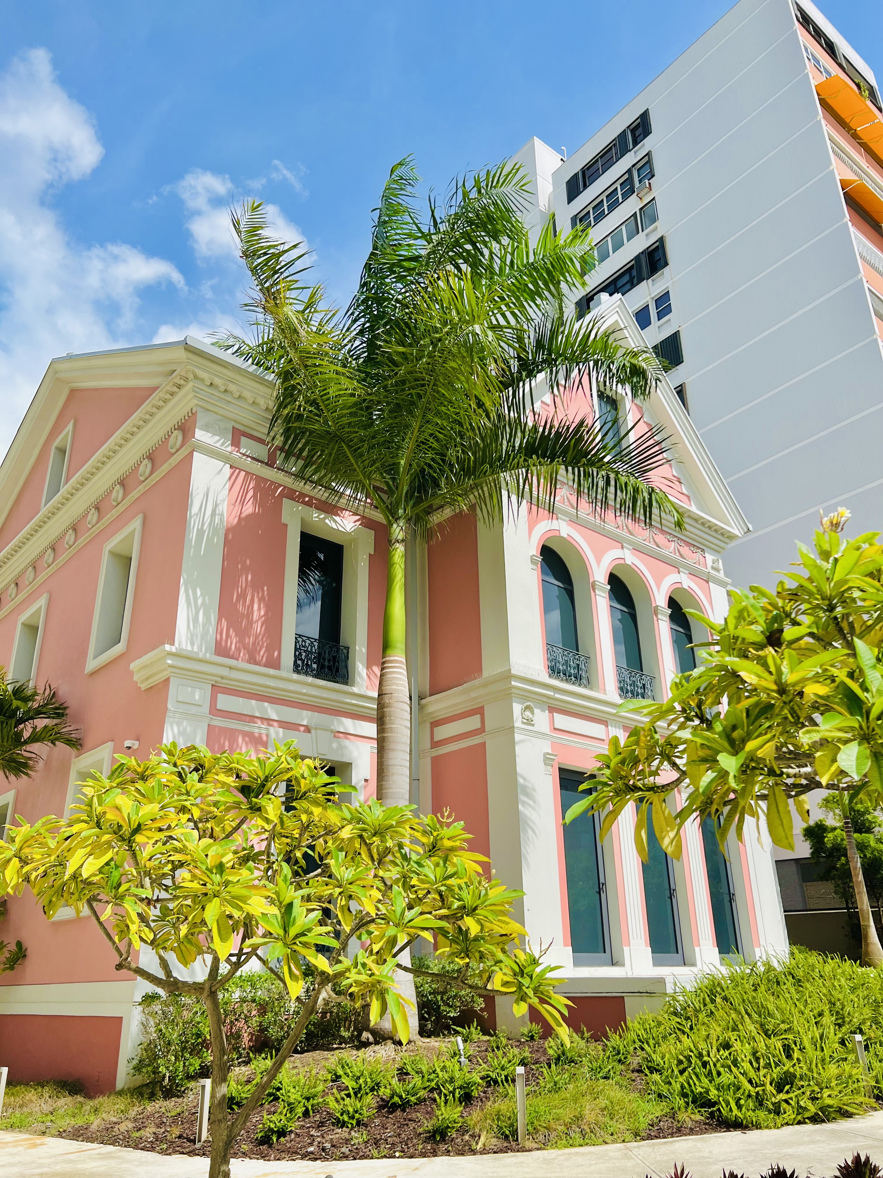 The exterior of the MADMi Museum in San Juan, Puerto Rico, with modern architectural design