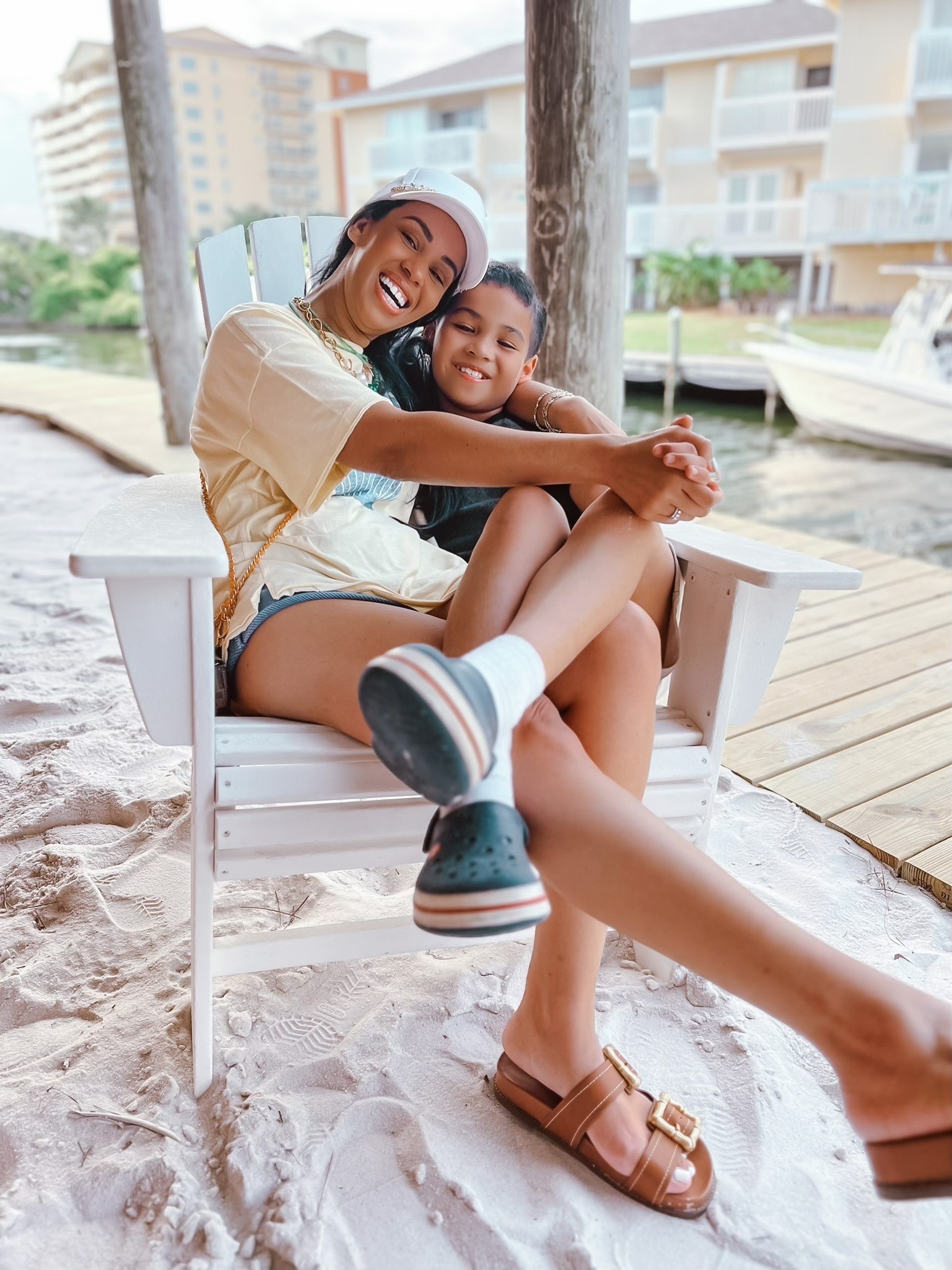 Family enjoying the beach at Sandpiper Cove in Destin, Florida