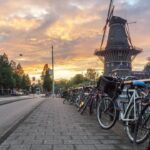 Windmills are part of Dutch culture even in Amsterdam