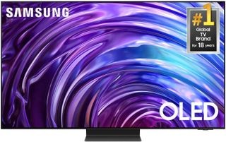 Samsung S95D OLED TV, Tom's Guide Best QD-OLED TV pick, showcased against a white background