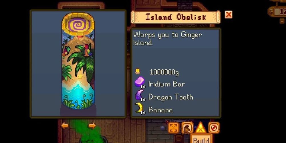 The price of the island obelisk in Stardew Valley the video game