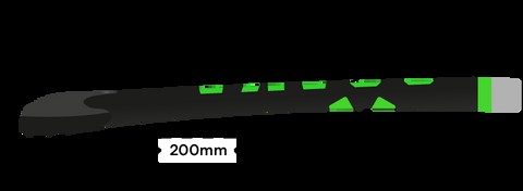 Low Groove &amp; XTR Bow field hockey stick profile, with a groove for ball control and accuracy when flicking for attackers and penalty corner specialists.