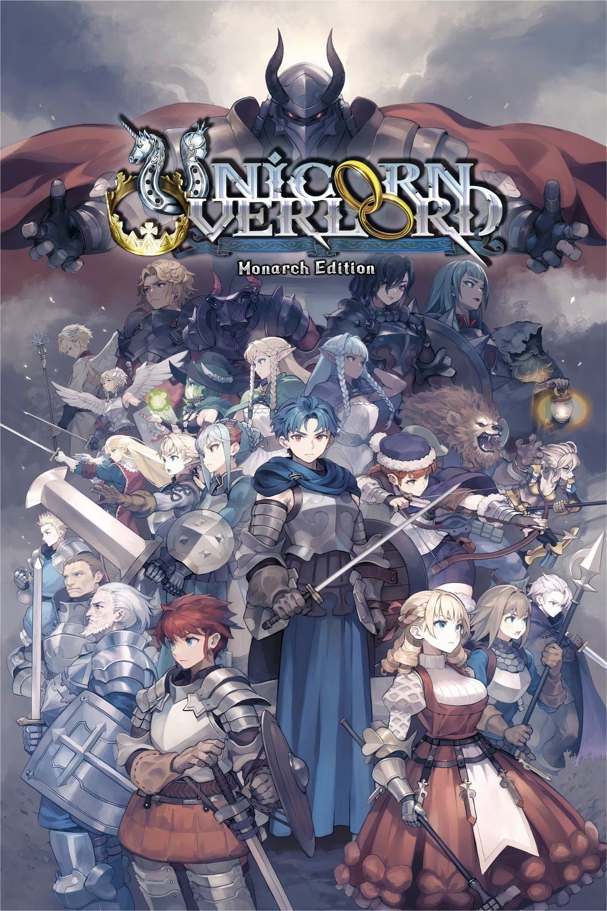 Unicorn Overlord game cover art, highlighting the tactical RPG's fantasy world and characters