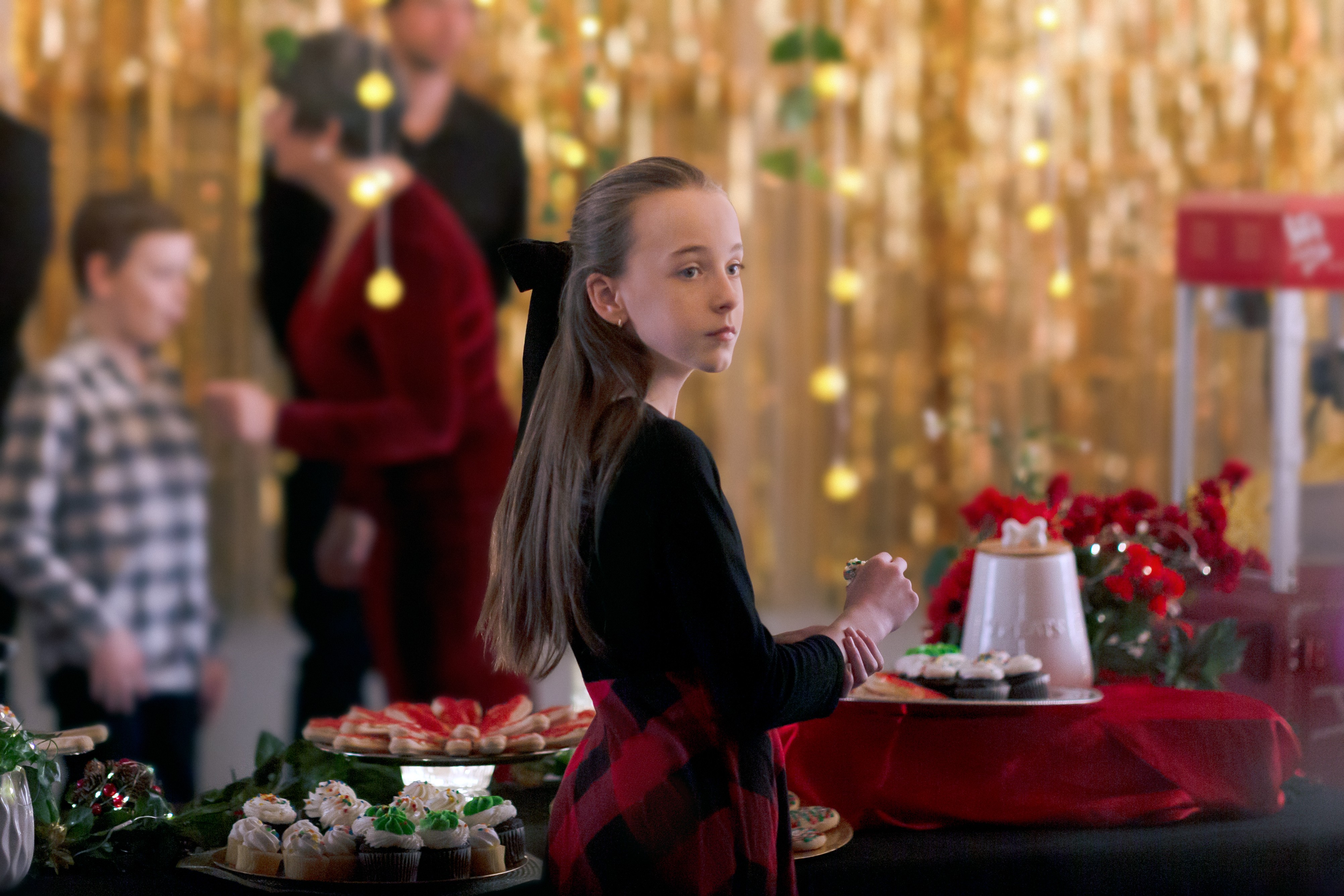 Amber Marshall and Ben Mehl, the lead cast of Hallmark's My Christmas Guide.