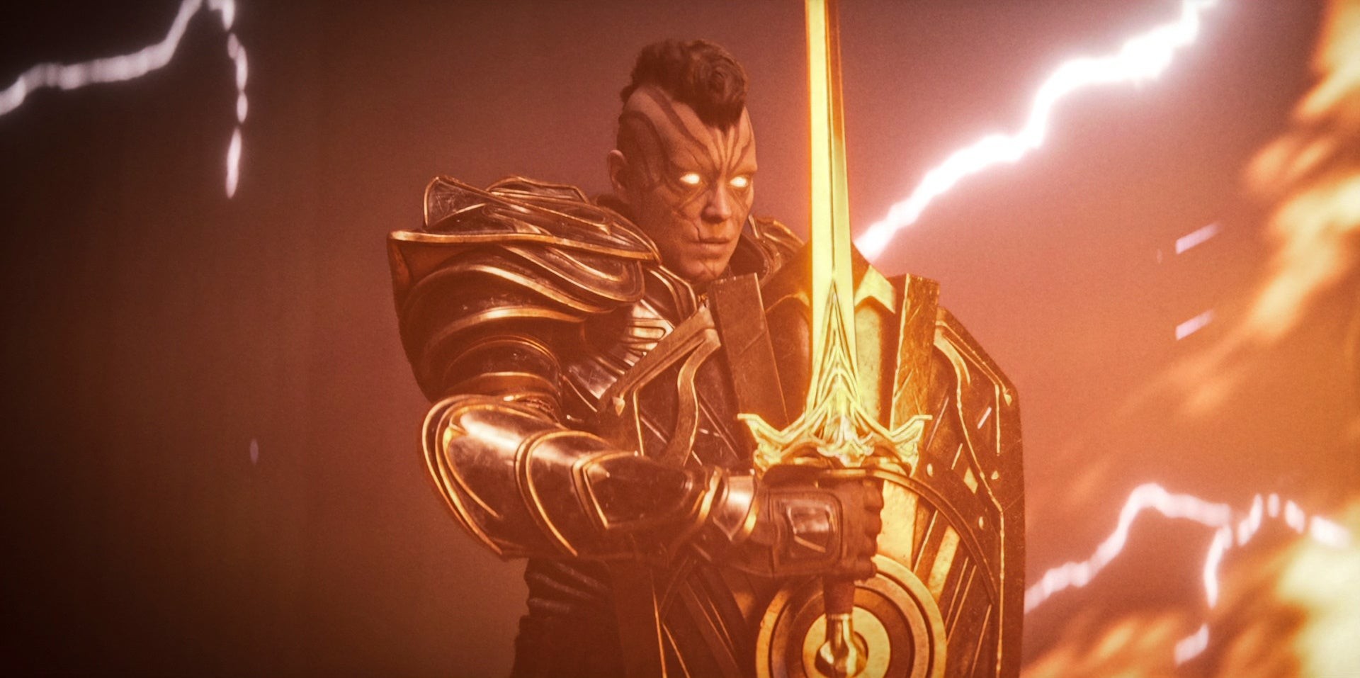 Mora, the party's paladin, prepares for battle. Image credit: Prime