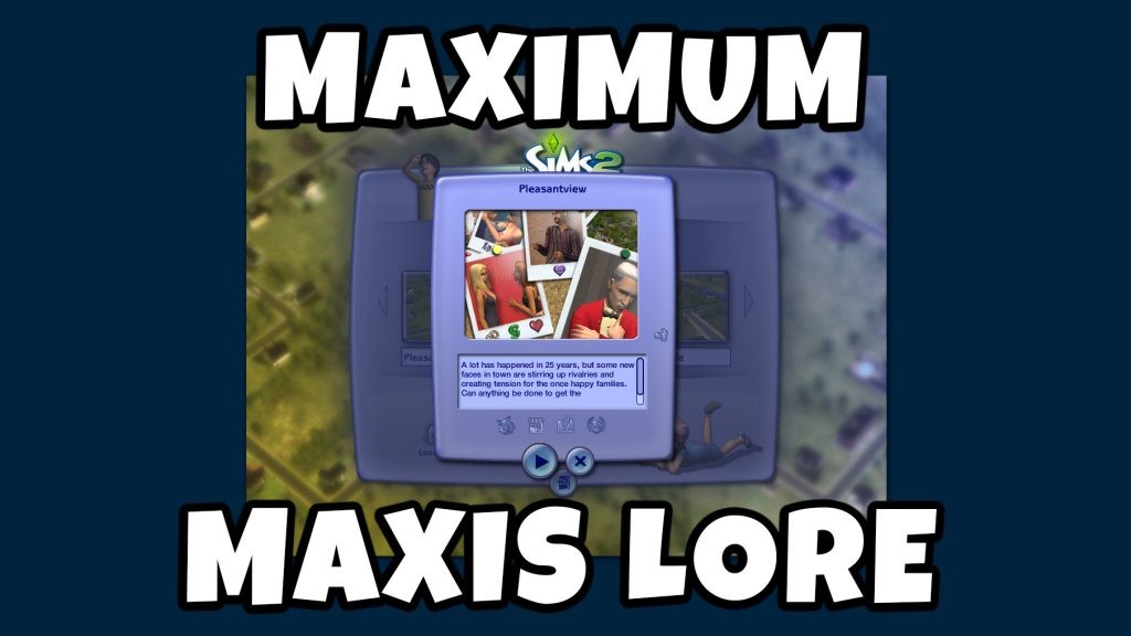 Sims 2 Perfect Pleasantview Maxis Lore