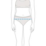 Measuring hips for women's underwear size guide