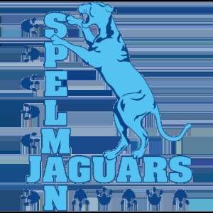 Spelman College Jaguars official logo colors: blue and light blue color palette