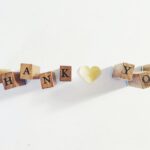 Thank You on wooden blocks