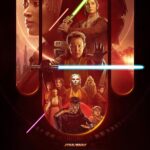 The Acolyte Poster Showing Jedi Order, Mae, and a Sith Lord Holding Lightsabers