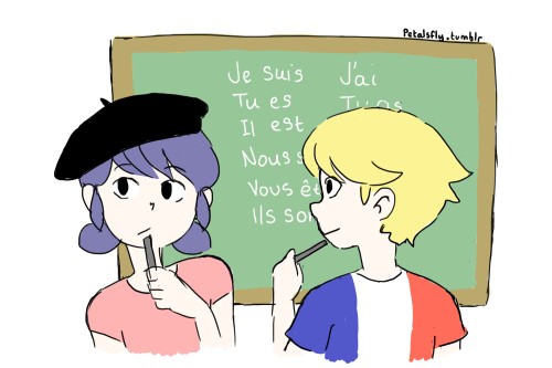 Duolingo and Memrise logos for learning French to watch Miraculous Ladybug episodes