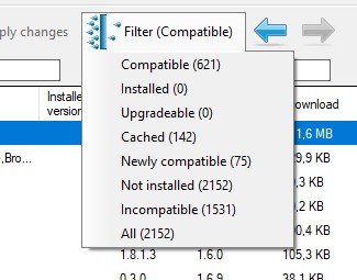 CKAN Mod Filter Options