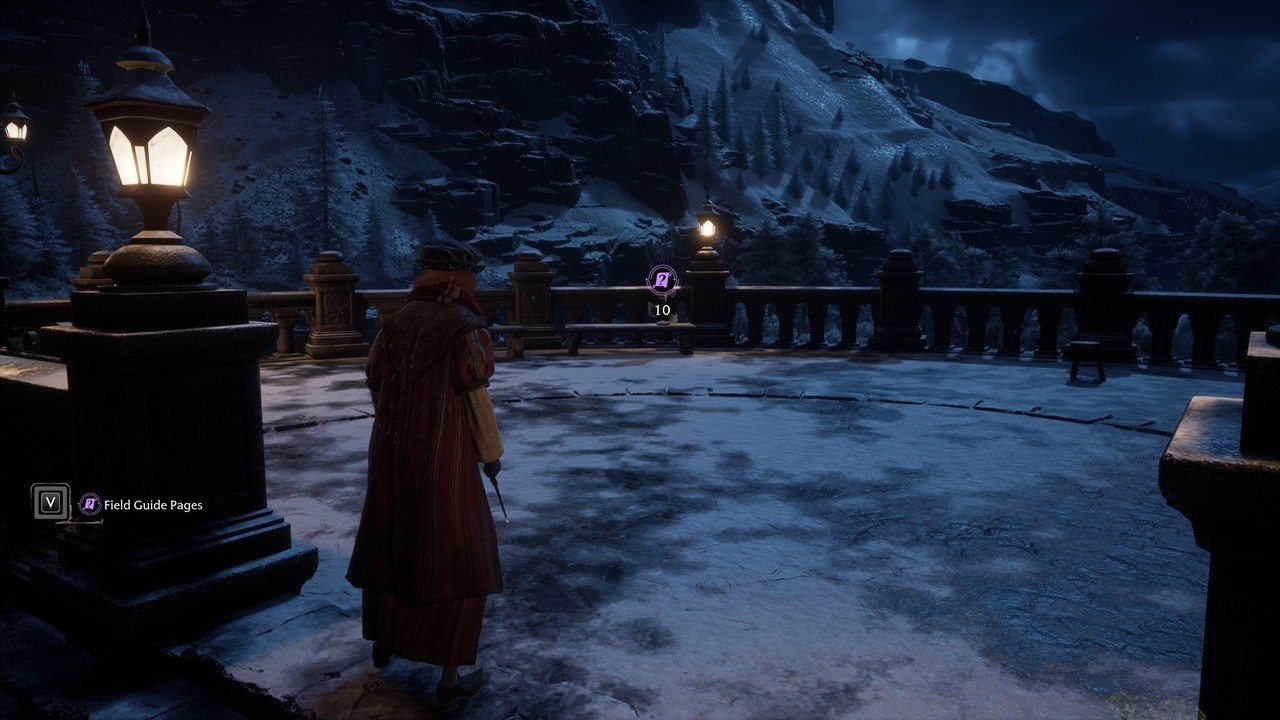 Field Guide Page icon appearing on the map after using Revelio Hogwarts Legacy highlands field guide page location